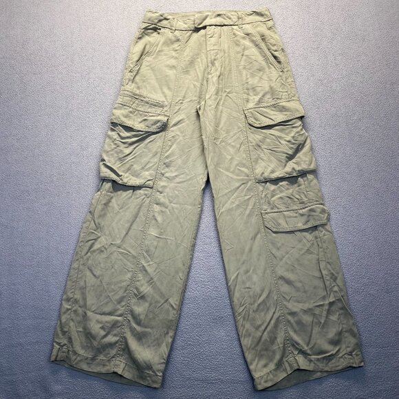 SO‎ Military Cargo Pant Green,Wide Leg  Women's Size 11/30W,Soft,Kohl's,Outdoor - Picture 1 of 11